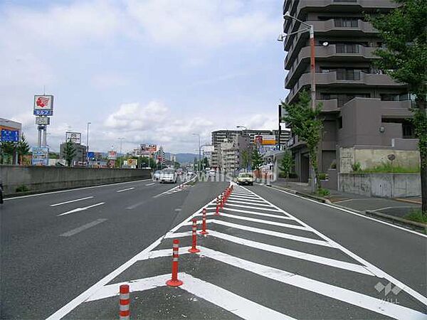 敷地の西側には新御堂筋が走っています。大阪市内や他府県へのアクセスも良好です！