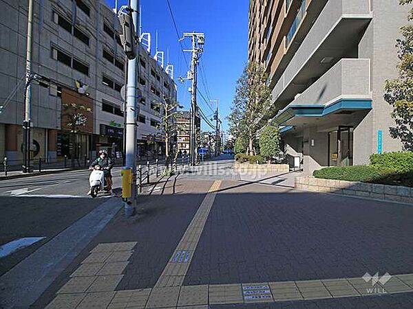 敷地南側の前面道路（東側から）