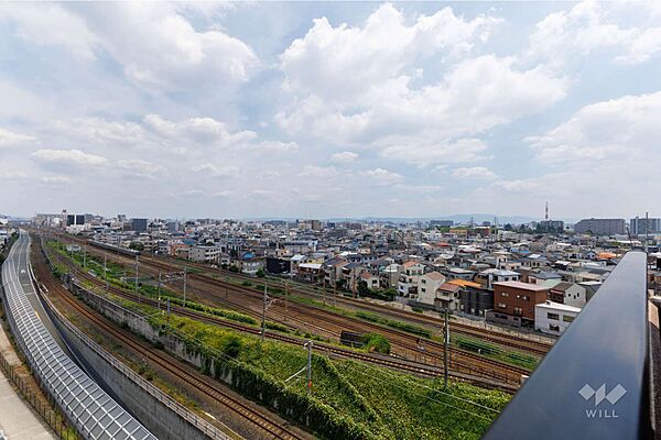 バルコニーからの眺め（北東側東方向）［2026年7月31日撮影］