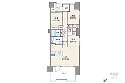 サンメゾン緑地公園アベニュー 3LDKの間取図画像