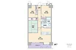 アドリーム江坂 3LDKの間取図画像