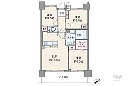 サンシャイン淡路 3LDKの間取図画像