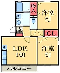 間取図画像 2LDK