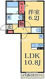 タイムズ・スクエアV Three 1LDKの間取図画像