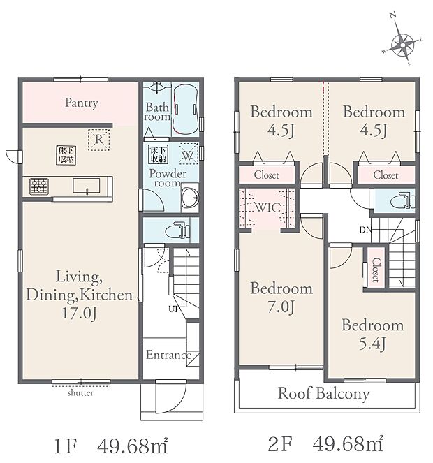 将来的に間仕切可能な居室あり！