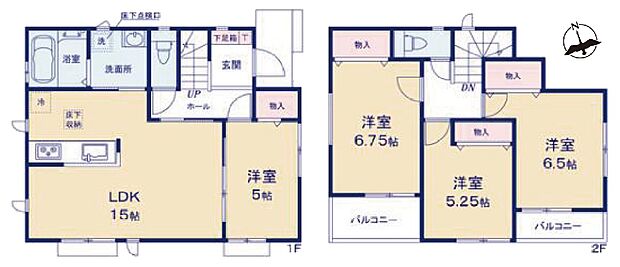 全室洋室でお掃除も楽々な間取りです！