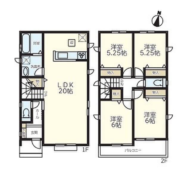 LDK20帖で広々空間です!