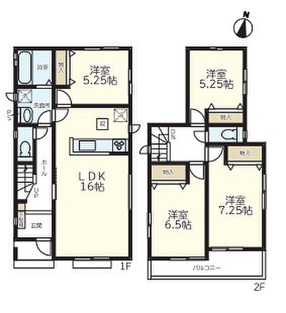全室フローリングでお掃除楽々!