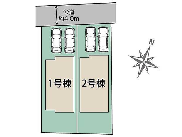 1号棟 カースペース並列2台可!