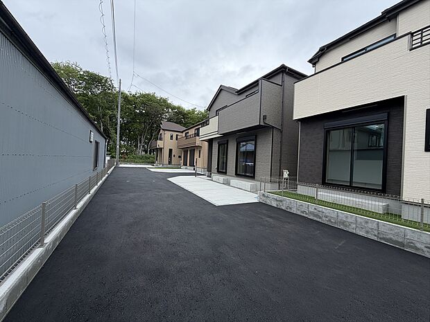 協定道路部分。南道路です。