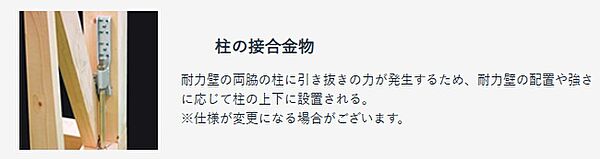 【金物】適切な箇所に適切な金物を選択することで、力が適切に伝わり、本来の耐震力を存分に発揮します。