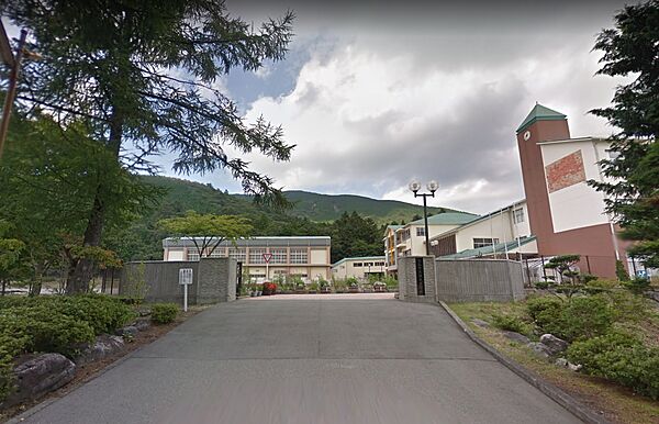 須走中学校まで（450m）