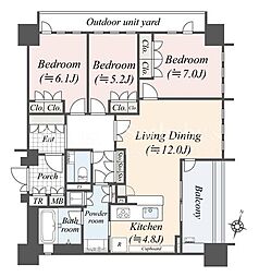間取図画像 3LDK