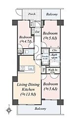 間取図画像 3LDK