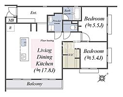 間取図画像 2LDK