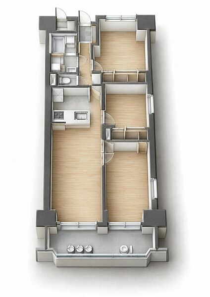 ●画像はCGによる3Dのイメージ間取図面になります。