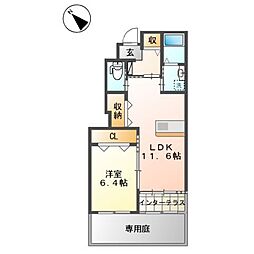 間取図画像 1LDK