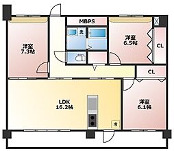 間取図画像 3LDK