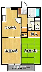 間取図画像 2DK