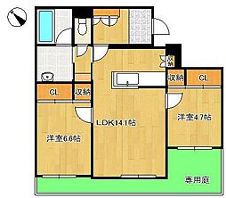 間取図画像 2LDK