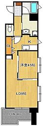 コンプレート金田 1LDKの間取図画像