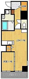 シェーナ下到津 1LDKの間取図画像
