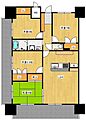 シャトレ大手町N10階13.8万円