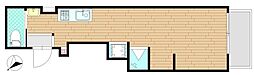 馬場ビル 2階ワンルームの間取り