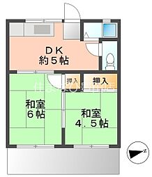 間取図画像 2DK