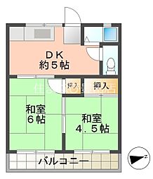 間取図画像 2DK