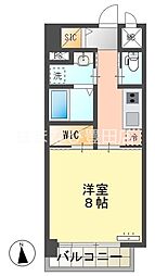 (仮称)豊田駅前新築ビル 1Kの間取図画像