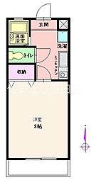 ティエリア豊田 1Kの間取図画像