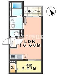 Jack miyukihommachiIII 1LDKの間取図画像