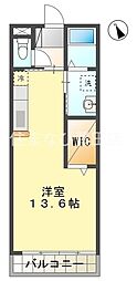 サンシャインヒルズミヨシC ワンルームの間取図画像