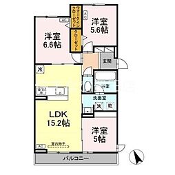 sorgente 3LDKの間取図画像