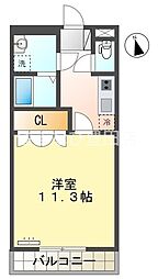 ルーラルハウス 1Kの間取図画像