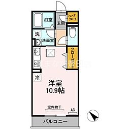 ベッロ・ルーチェ4 ワンルームの間取図画像