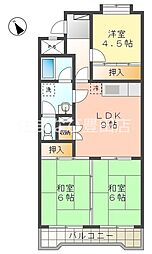 東新スカイハイツ 3LDKの間取図画像