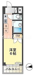 ソシオ豊田聖心町 ワンルームの間取図画像