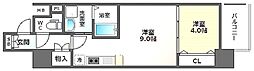 THEORY天神橋AVENIR 1DKの間取図画像