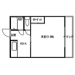 間取図画像 1DK