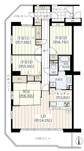 間取り：324000030631