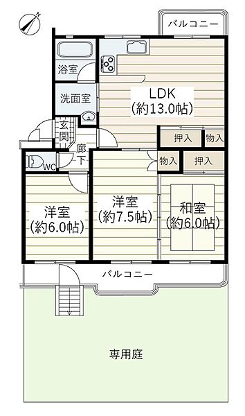 間取りを拡大表示