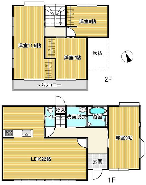 間取りを拡大表示