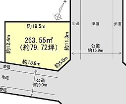 桑名市野田3丁目の土地画像