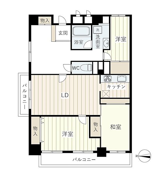 間取りを拡大表示