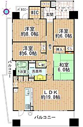 ロフティ若竹 4LDKの間取図画像