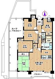 アメニティ第二築地 5LDKの間取り
