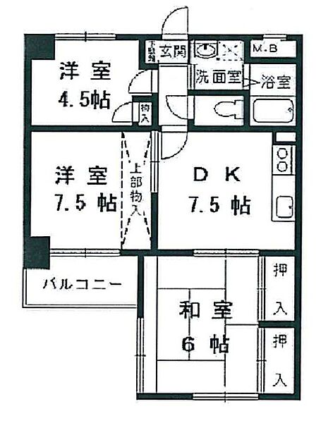 兵庫県加古郡播磨町野添1丁目(賃貸マンション3DK・5階・53.14㎡)の写真 その3