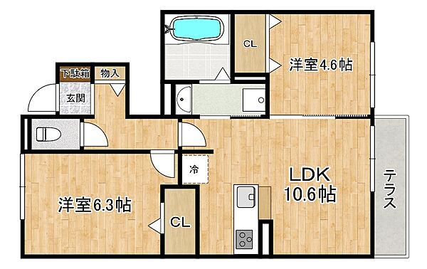 同じ建物の物件間取り写真 - ID:228048878953